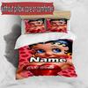3pcs Duvet Cover Set (1*Duvet Cover + 2*Pillowcase, Without Core), Custom Name Betty Boop Pattern Bedding Set, Home Bedroom Decor Gift