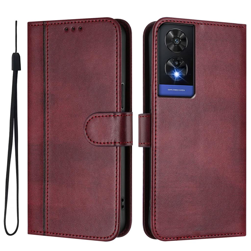 Leather Flip Phone Case For TCL 605 505 503 502 501 408 406 405 403 305 Luxury Magnetic Wallet Bracket Cover