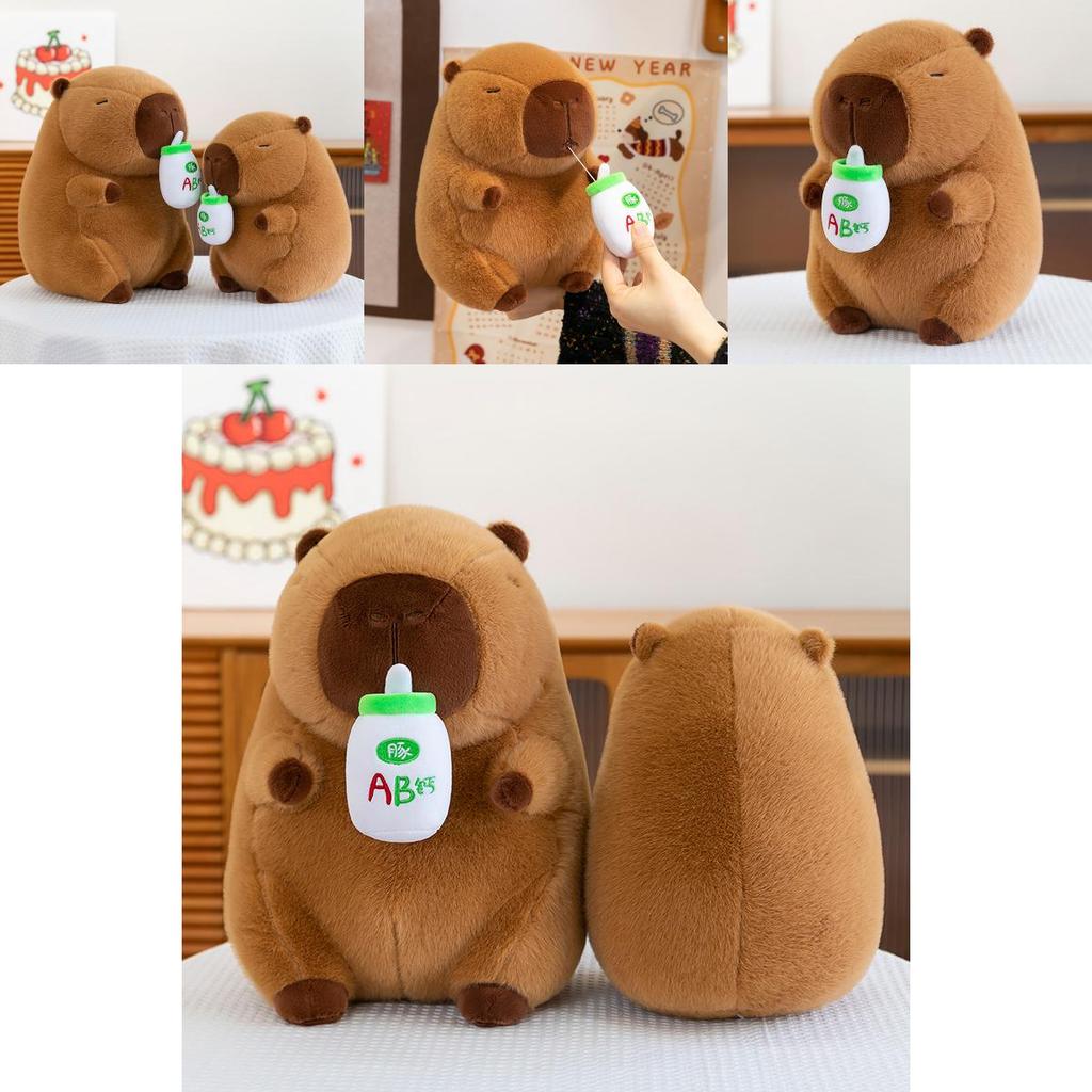 Capybara Plush Toy With Ultra Soft Short Plush For Kids Bedroom Decor Gift
