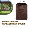 Premium-Sunshade Canopy Cover Waterproof Replacement For Outdoor Patio/Porch Swing Chairs, For 2/3 Seat Models