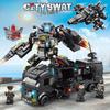 SWAT Police Building City Set: Compatible with Lego, 27 Configurations, Small Particle Blocks, Ideal for Boys.