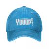 Yuuup popular auctioneer saying with auction hammer Baseball Cap Fishing Hat Custom Cap Fashion Cap For Men WomenS