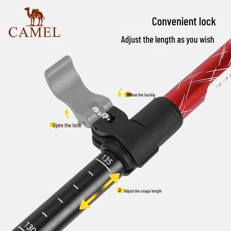 Camel Легкая складная алюминиевая треккинговая палка