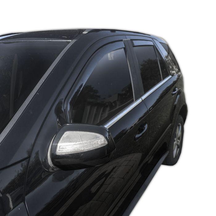 Déflecteurs d'air Mercedes M‑Class W164 (2005-2011), Aérodynamique, Montage facile, Teinté anti‑UV