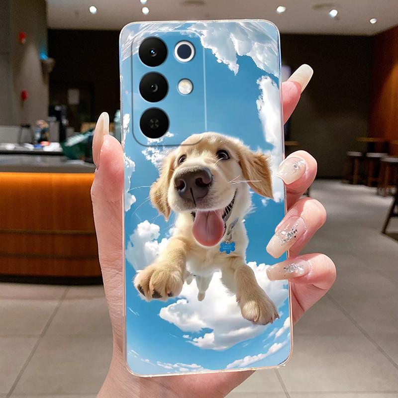 Bumper Soft Transparent TPU Phone Case For OPPO Realme C85 Pro 4G Casing Trendy Rose Rosy Cloud Painted Shockproof Cover