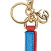 GUCCI Canvas Leather Keychain Bag Accessory Unisex Blue / Red (Unisex) Bag Accessories 727659 AABIK 8756