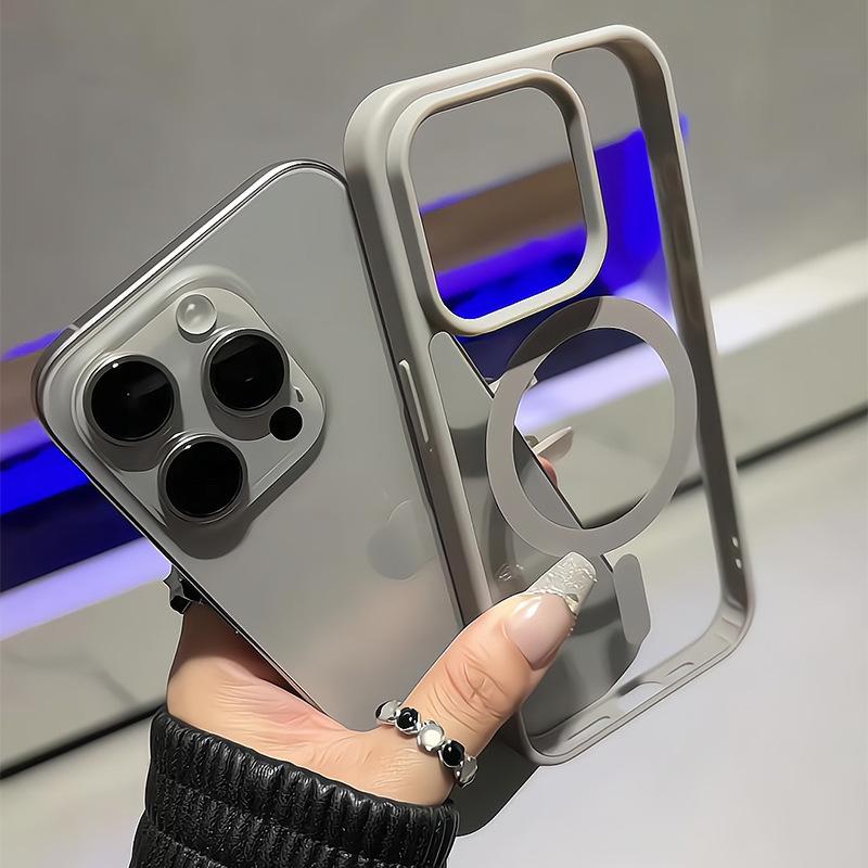 Применимо к чехлу для мобильного телефона iPhone17Air Макарон прозрачный Apple 16Promax магнитный Magsafe защитный чехол