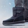 Утепленные теплые зимние ботинки для пары, флисовые мужские хлопковые ботинки, нескользящие короткие повседневные хлопковые ботинки