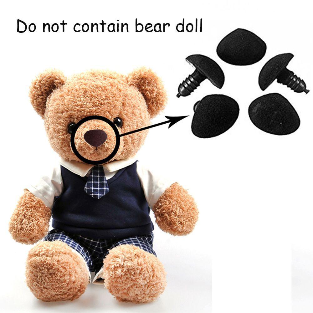 10pcs/bag New Toys Craft Velvet Dolls Accessories Plastic Triangle Nose Bear Buttons