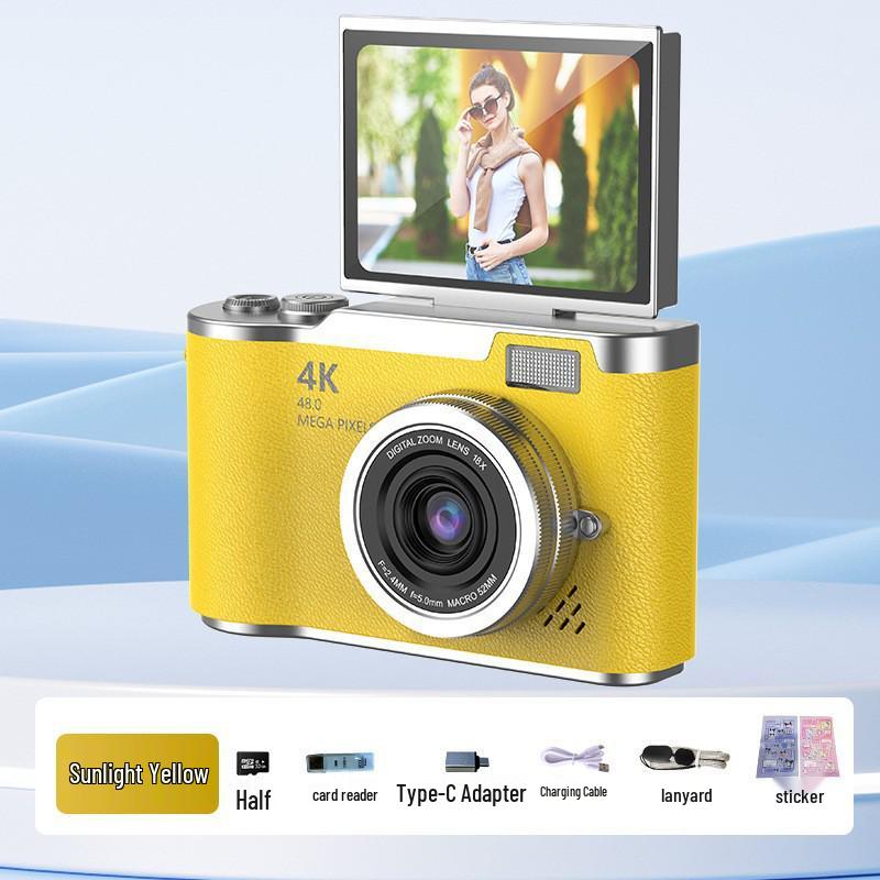 HD Ретро 4K Цифровая Камера для Детей - Портативная Игрушка для Фотографии и Подарок для Кампуса