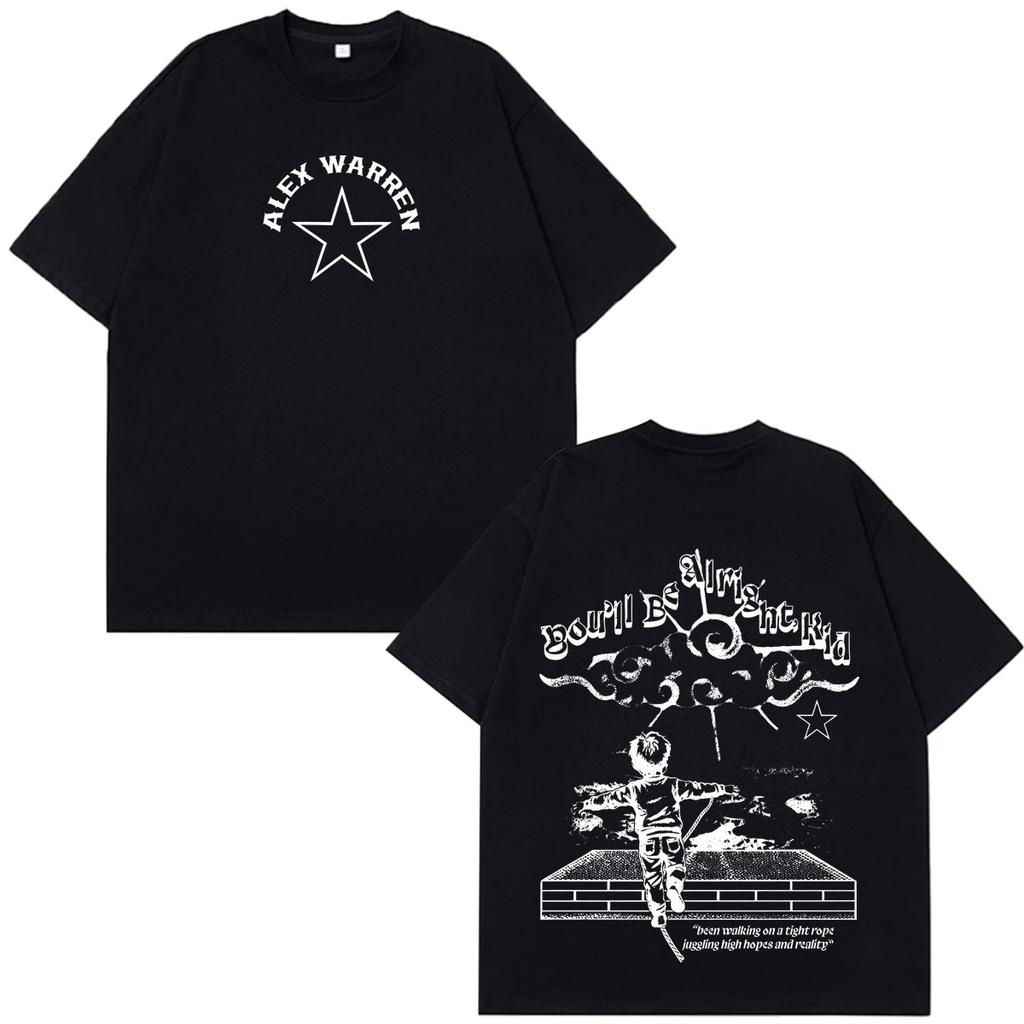 Alex Warren 2026 tour Graphic merch T Shirts Men Women Hip Hop T-shirts Short Sleeve Gothic Pu