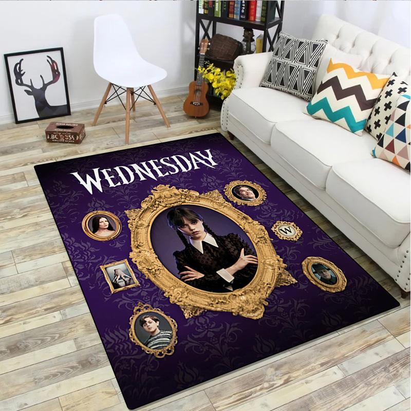 1Pc Wednesday Rug - Home carpet Office Decorative Carpet For Living Room Bedroom Door Mat Floor Rug Computer Chair Area Rug
