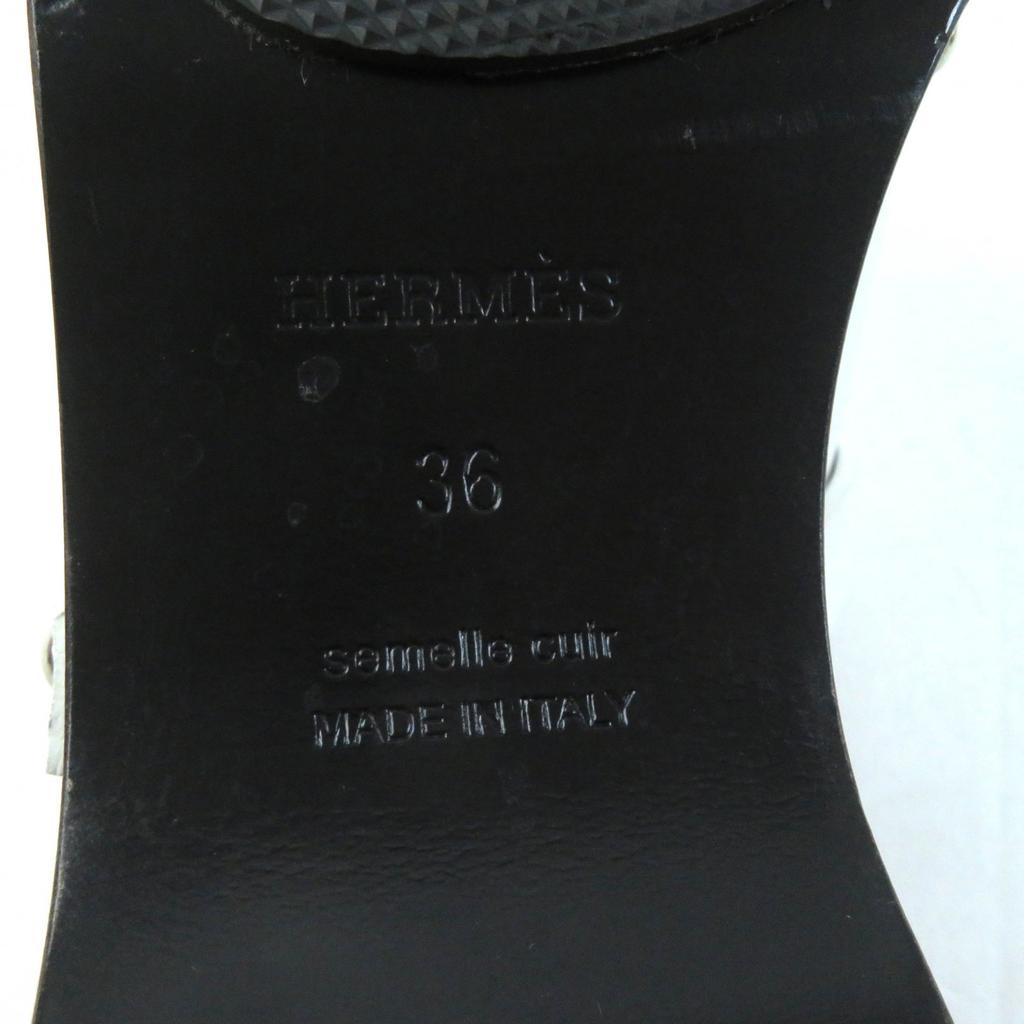 Great HERMES Mule Carlotta kelly buckle white leather Women 36 Used