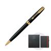 Parker Шариковая ручка Sonnet Matte Black GT Medium Point с оригинальной запиской в подарочной коробке. Подлинный импортный продукт 1950876 NS на масляной основе.