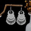 Серьги с кисточками из серебра Мяо: Этнический стиль, Модная гипербола, Дизайн легкой роскоши