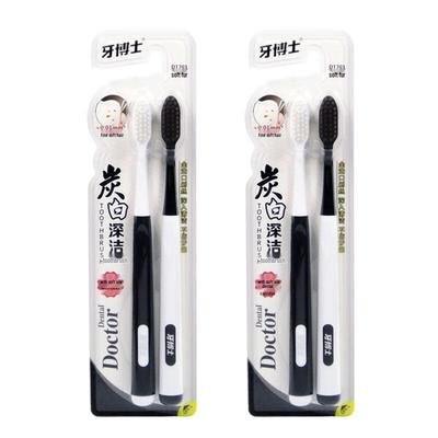 Доктор. Зубная щетка Dental Charcoal White Deep Clean