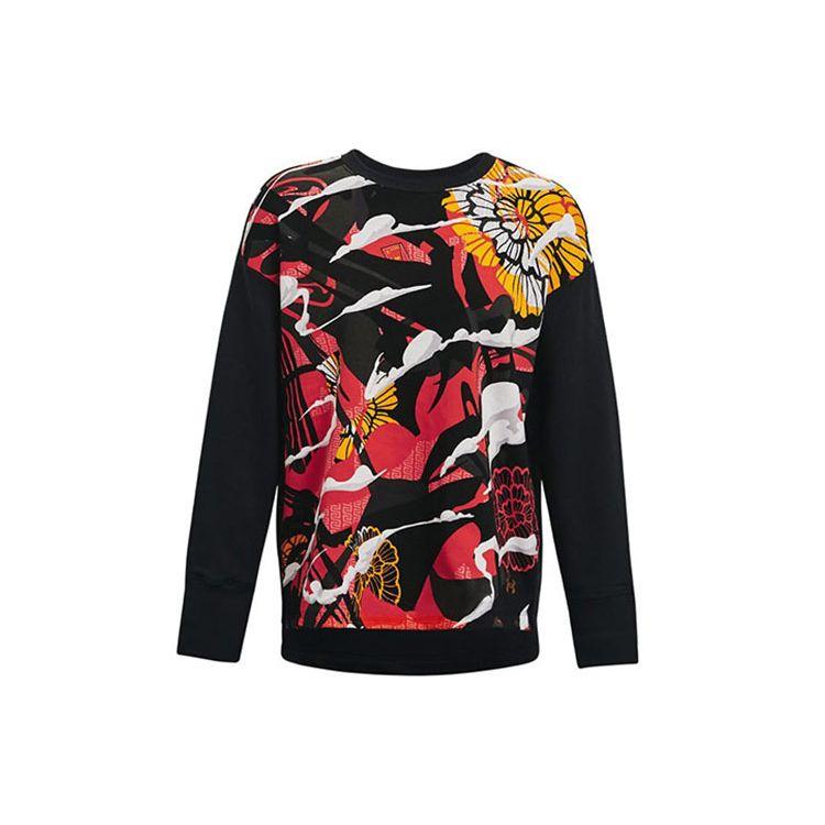 Under Armour Женский спортивный пуловер Rival Fleece Cny Crew, черный 1362620-001