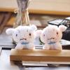 Cute Crayon Shin-shin-speaking White Dog Pendant Plush Toy Doll Bag Hanging Keychain Rag Doll