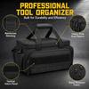Tool Bag Small, 14 Inch Lightweight Artisan Bag With Non-slip PU Bottom, Multifunctional For Electricians, Craftsmen, Empty With Lots Of Compartments