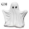 Resin Tabletop Ornaments Halloween Ghost Figurine, Spooky Cute Statue, Retro White Party Supplies Ornament for Home Fireplace Decorations Unique Gift