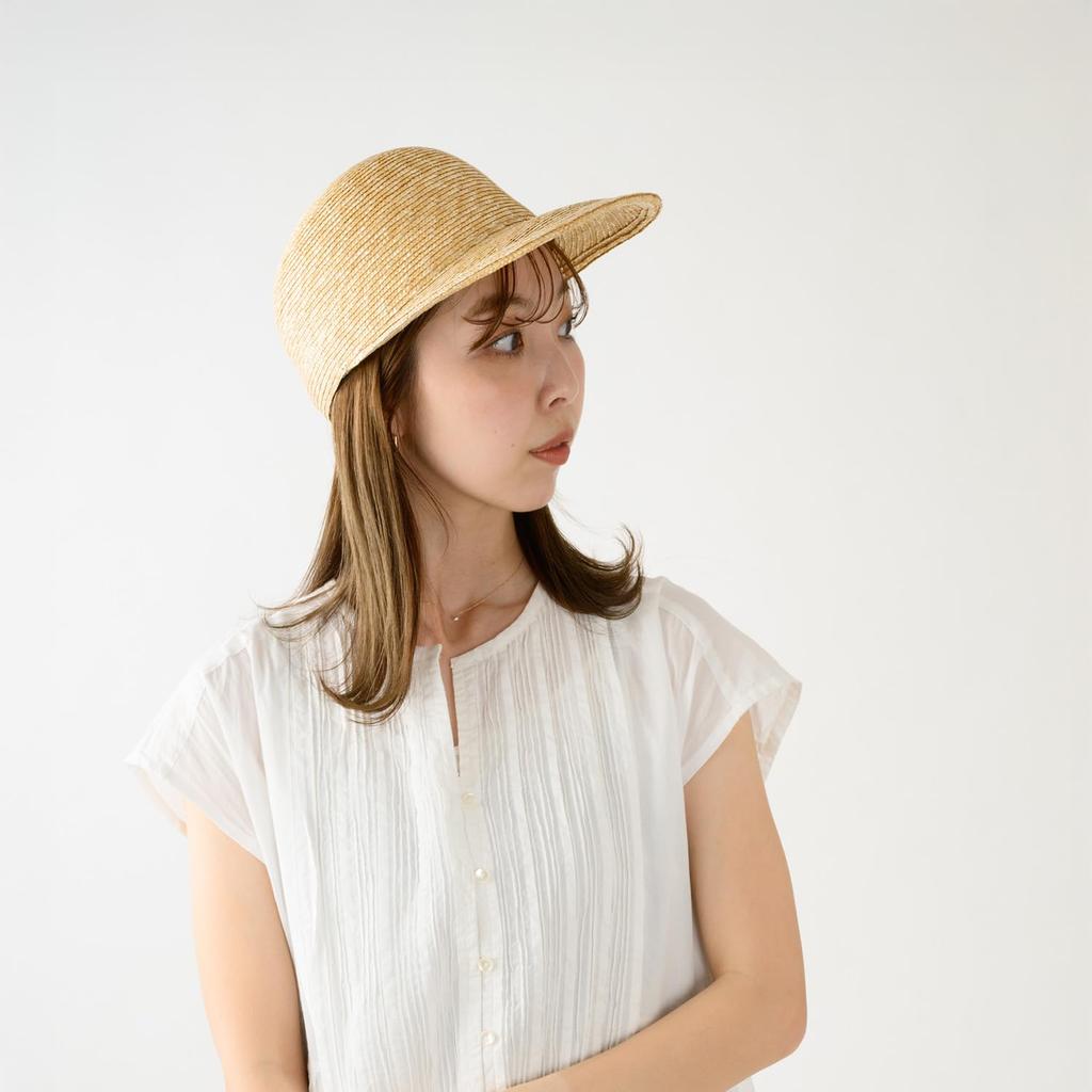 Кепка с длинным козырьком Rico Straw UV Sun Сделано в (Шляпа Танака) (Соломенная шляпа, Женская кепка, Солома, Защита, Защита, Козырек от солнца, Касукабе, Подарок, Женщины, Мужчины,