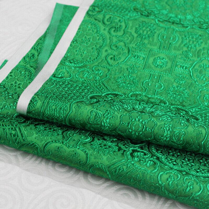 Атлас Шелк Брокат Жаккард Цветочная Ткань Винтажное Платье Костюм Ткань для Рукоделия Одежды Ципао Наволочки Ткань для Шитья DIY