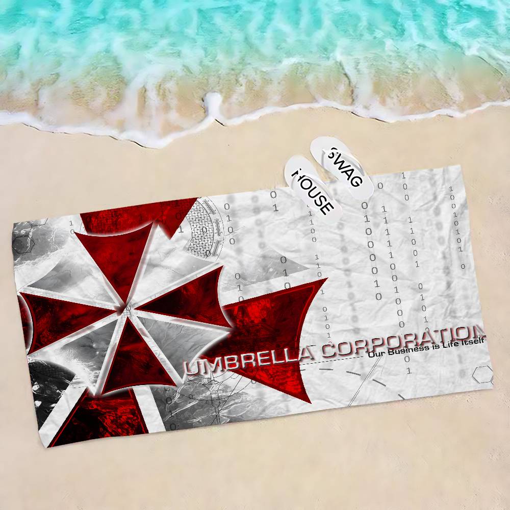 Horror Movie U-Umbrella C-Corporation Beach Swimming Towel Soft Absorbent Washcloth Children's Gifts for Kids Travel Camping