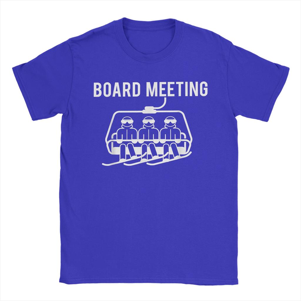 Snowboard Board Meeting Unisexs T Shirts Crazy Tees Short Sleeve Round Collar TShirt Pure Cotton Summer Clothing