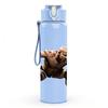 1PC Wrestler Fighter Male 750ml sports water bottle leakproof straw lid outdoor office home