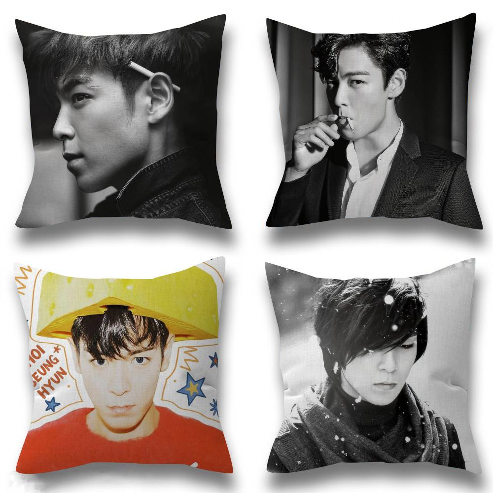 TTop Singer Choi Seunghyun Pillow Gifts Home Office Furnishings Bedroom Sofa Car Cushion Cover case 45x45cm