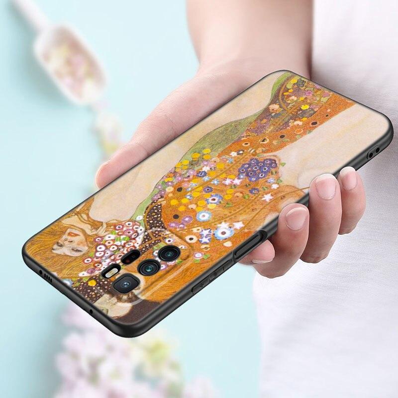 Чехол для телефона «Густав Климт Kiss Art» для Xiaomi Redmi Note 11 10 9 8 Pro 11T 5G 10T 10S 9S 9T 9i 9C 9A 8T, мягкий черный чехол из ТПУ