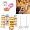 5 Pcs Donut Display Stand Transparent Stable Base Food Grade Bagel Holder Birthday Wedding Baby Shower Party Dessert Table Donut Display Tower