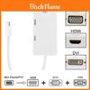 Мини DisplayPort к HDMI DVI VGA 3-в-1 адаптер с чипсетом для Macbook Pro Air для настройки нескольких мониторов
