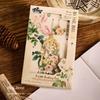 Metal Metal Bookmark Chinese Style Floral Painting Bookmark Retro Hollow Bookmark  Student
