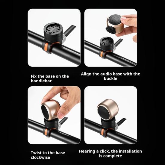 Bluetooth-совместимый динамик, водонепроницаемый, компактный, перезаряжаемый, беспроводной, велосипедный гудок, портативный мини-динамик