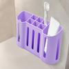 Держатель для зубных щеток 8 ячеек Органайзер для ванной комнаты Электрическая зубная щетка и зубная паста