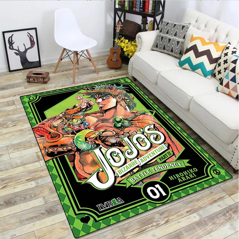 1Pc Jojo′s Bizarre Adventure Rug - Home carpet Office Decorative Carpet For Living Room Bedroom Door Mat Floor Rug Computer Chair Area Rug