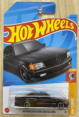Hot Wheels 2023 1989 560 SEC AMG Черный Mercedes-Benz