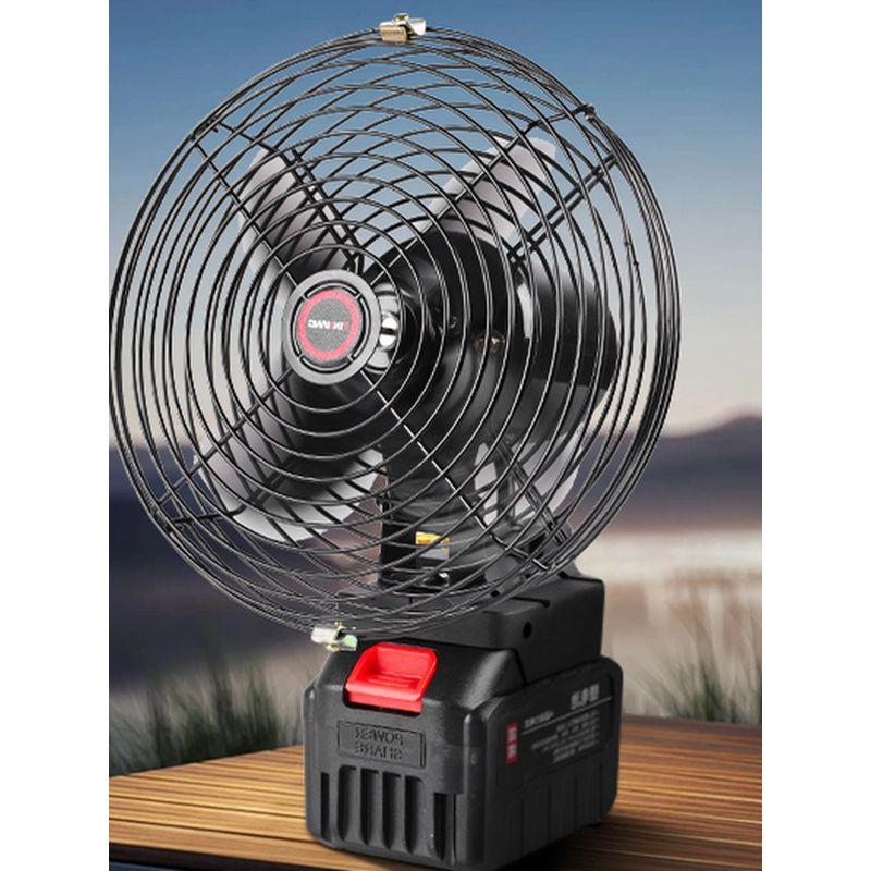 Lithium Battery Fan for Outdoor Stalls, Dormitories, and Camping, High-Power Portable Wireless Charging Table Fan, Small but Powerful
