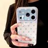 Применимо к чехлу для мобильного телефона iphone11 со всесторонней защитой объектива, новый apple 11 pro улучшенный женский сине-белый в горошек контрастного цвета