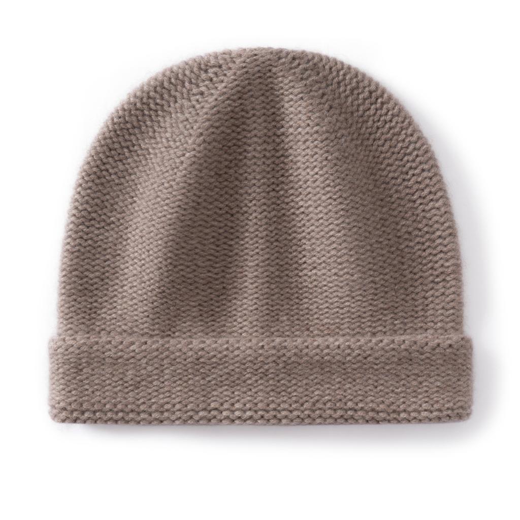 Cashmere, knitted hats for men and women, autumn and winter double-layer thickened yarn jacquard headgear fashion trend