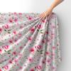 Royal Samt Stoff Polyester Zum Nähen - Motiv Blumen - Rdx2794