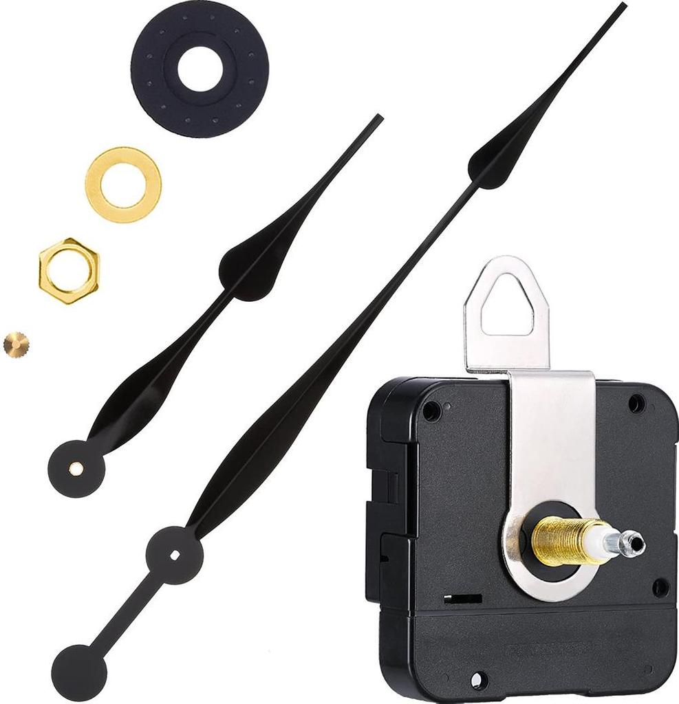 High-Torque Quartz Clock Movement with 12-Inch Metal Clock Hands for DIY Projects