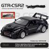 1:32 Nissan GTR-CSR2 литой спортивный автомобиль металлическая модель со звуком и светом инерционная игрушка коллекция витрина украшения украшения подарок мальчик игрушка