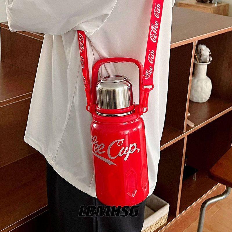 Large Capacity Vacuum Cup 316 Stainless Steel Outdoor Household Satchel Water Kettle Student Neutral Convenient Sports Drinking Cup