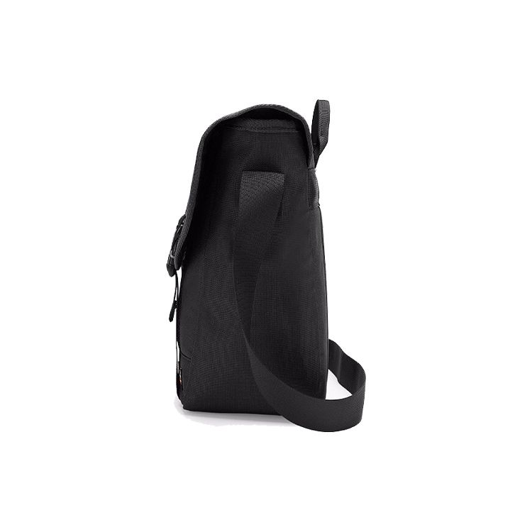 Dickies Solid Color Double Buckle Polyester Messenger Bag Unisex Shoulder Bag Black 191U90LBB49BK02