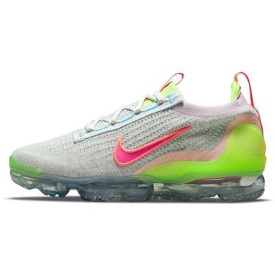 Air VaporMax 2021 Flyknit Neon Женские кроссовки Серые Photon-Dust Bright-Mango DH4088-002