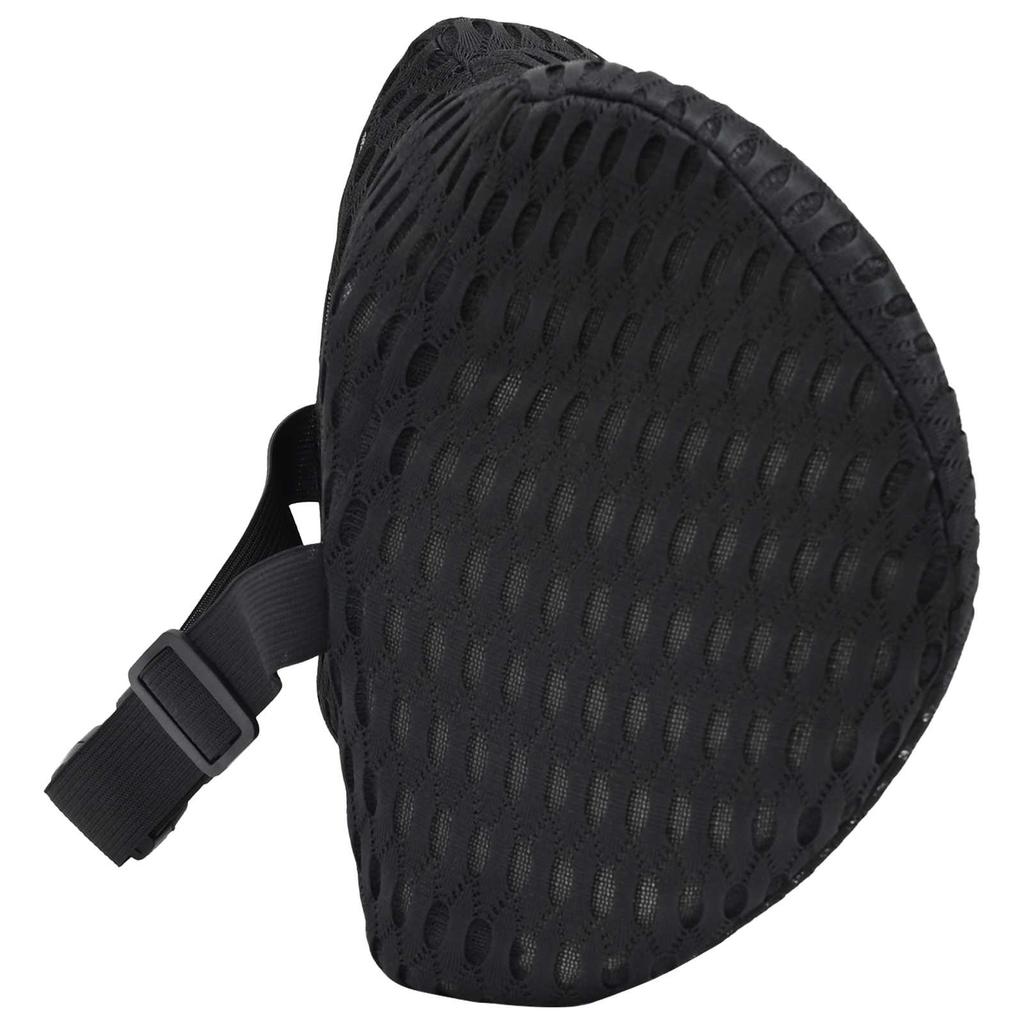 Neck Pillow Black Memory Foam 30.5 x 21.5 x 13 cm