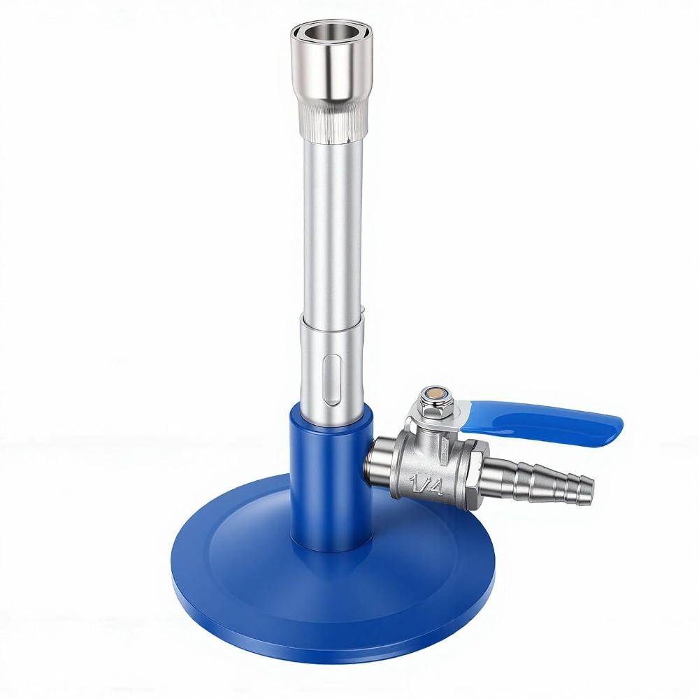 Air Vent Adjustment Gas Burner 1200 Threaded Needle Valve Laboratory Burner  For Laboratory