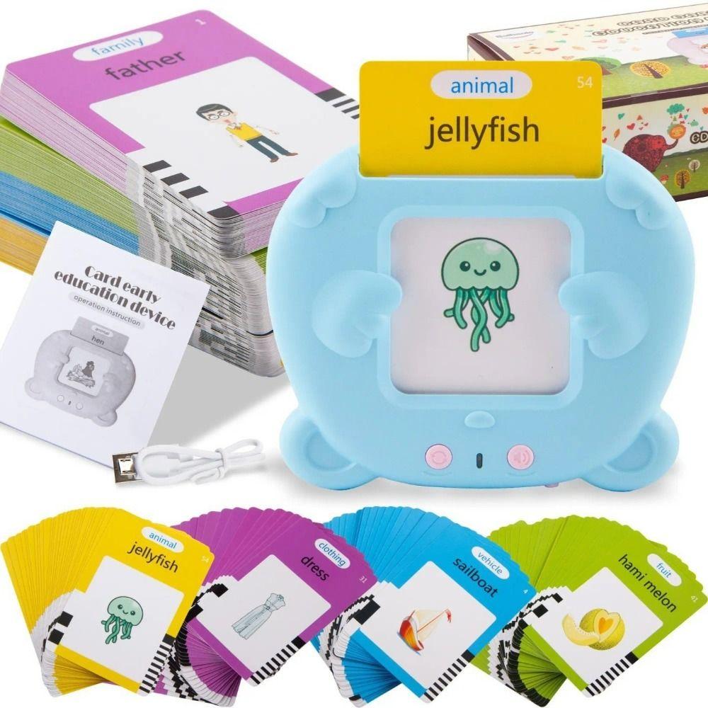 Early Educational English Flashcards Language Learning Talking Flash Cards  For Kids Infant